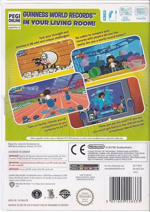 Guinness World Record The Videogame - Wii (B Grade) (Genbrug)